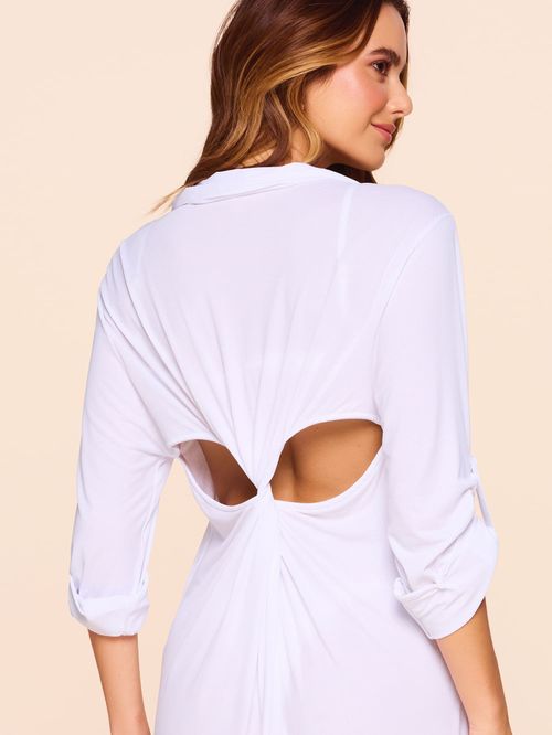 Camisão Torcido nas Costas Liso