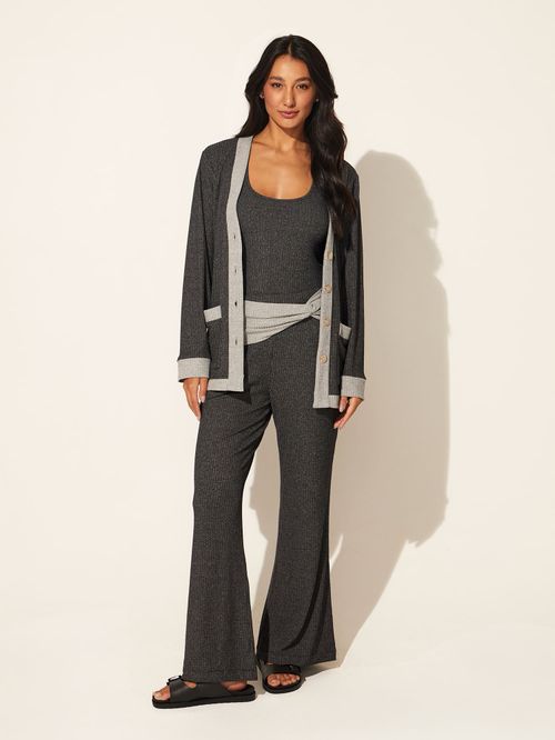Cardigan e Calça Flare Viviane