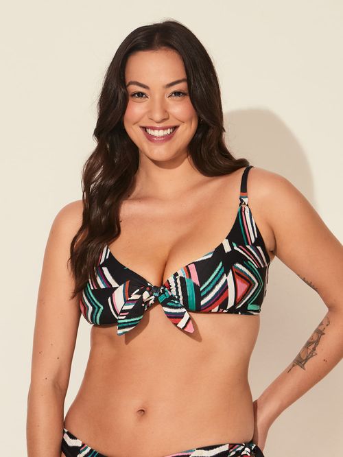 Top Regata Laço Opcional Coralina