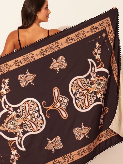 Canga Toalha Praia Hamsá