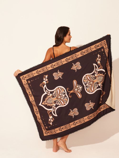 Canga Toalha Praia Hamsá