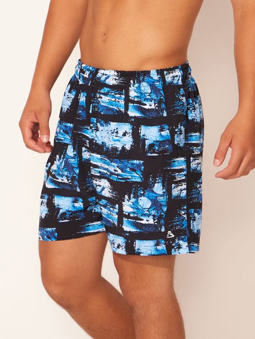 Short Praia Teen Abstrato