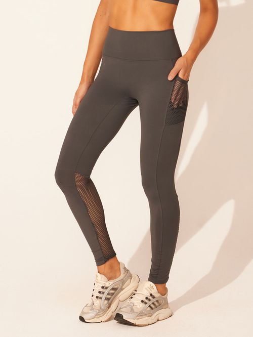 Legging Detalhe Tela Chrome