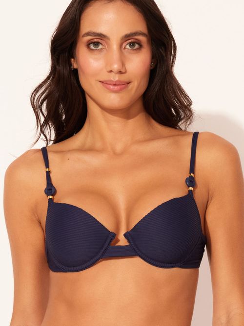 Top Meia Taça Alça Resina Poppy