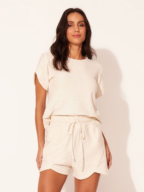 Blusa Manga Tulipa e Shorts Sierra