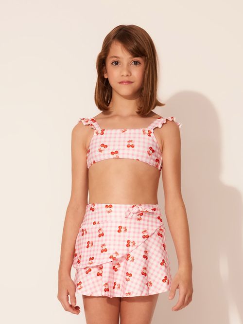 Saia Kids com Babado Cherry
