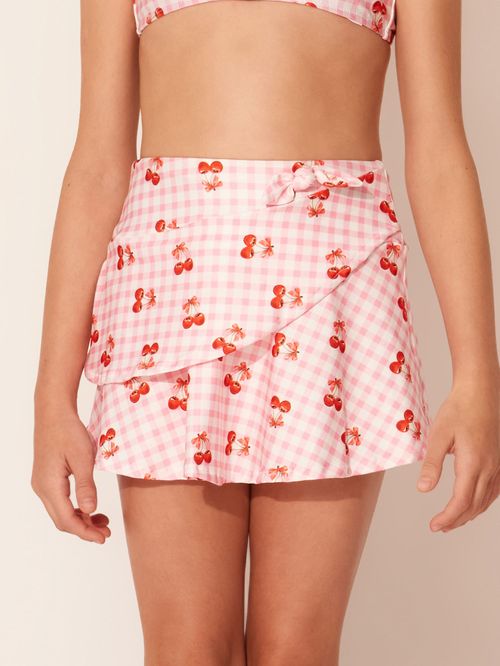 Saia Kids com Babado Cherry