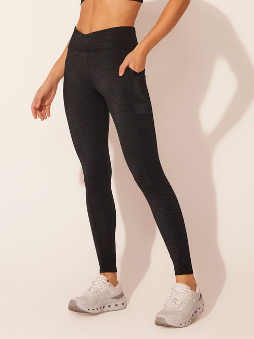 Legging Cós Transpassado Jacquard Inner