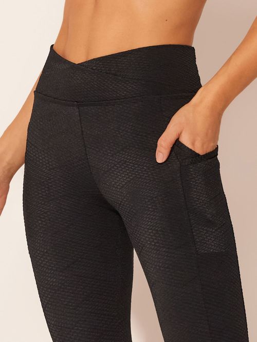 Legging Cós Transpassado Jacquard Inner